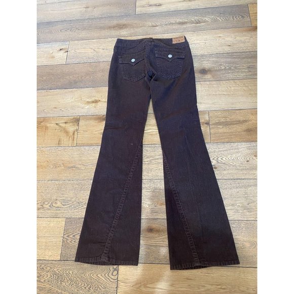 True Religion Corduroy Joey Jeans Pants Brown 28 - Picture 7 of 9